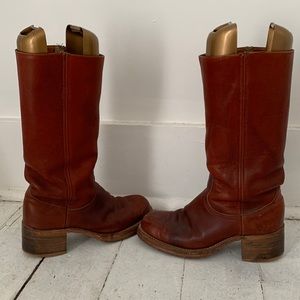 Vintage Frye Black Label Campus Boots